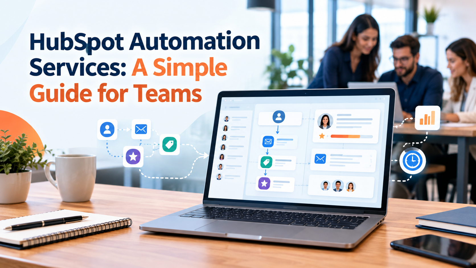 HubSpot automation services that streamline marketing, sales, and customer relationship management through automated workflows and CRM tools.